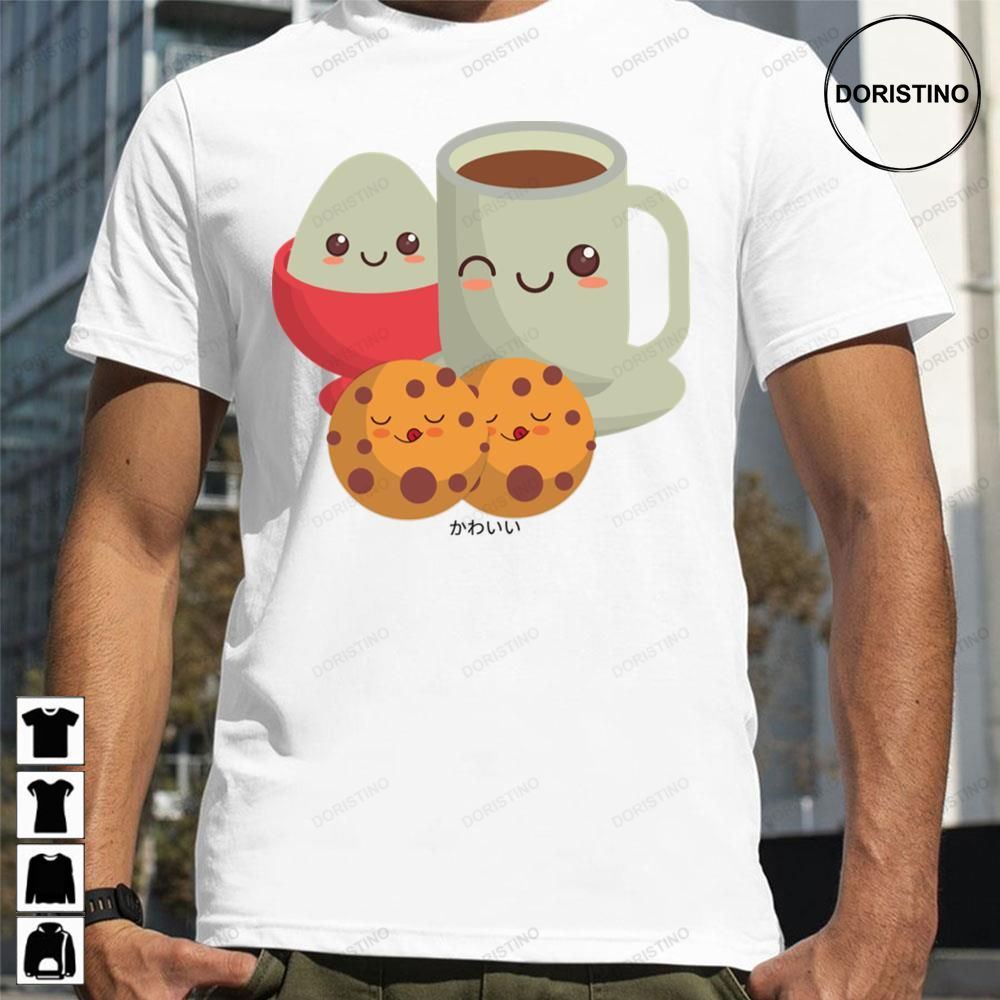 Coffee Chocolate Cookies Sweet Dessert Kawaii Artwork Trending Style